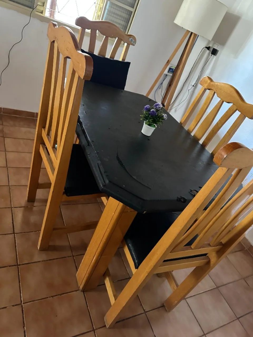 MESA MADEIRA 4 LUGARES  - Foto 5