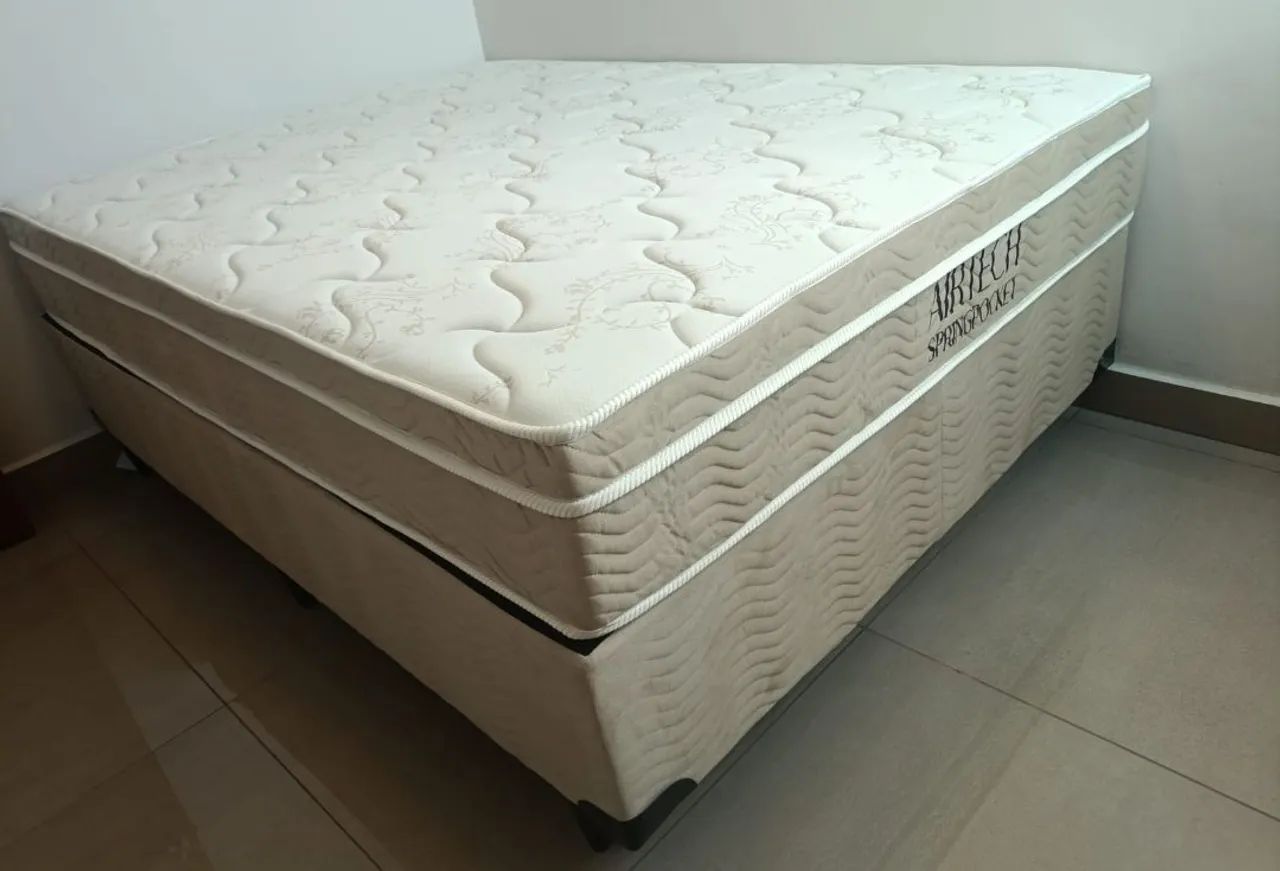 Cama boxx Ortoobom molas ensacadas casal 
