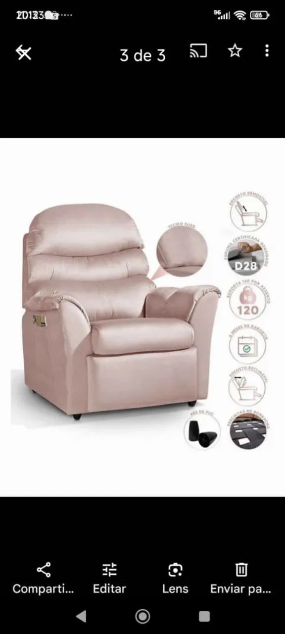 Vendo poltrona para extensão de cílios ou outros. - Foto 5