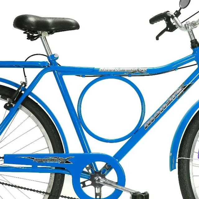 Bicicleta Aro 26 Monark Barra Circular Freio Varão - Azul - Foto 2