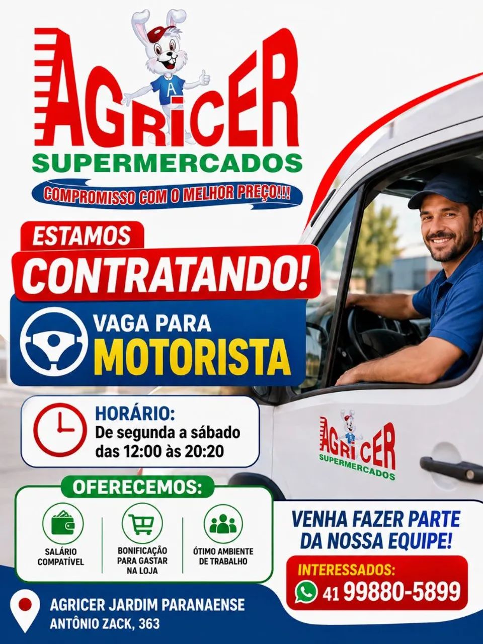 Vaga de motorista 