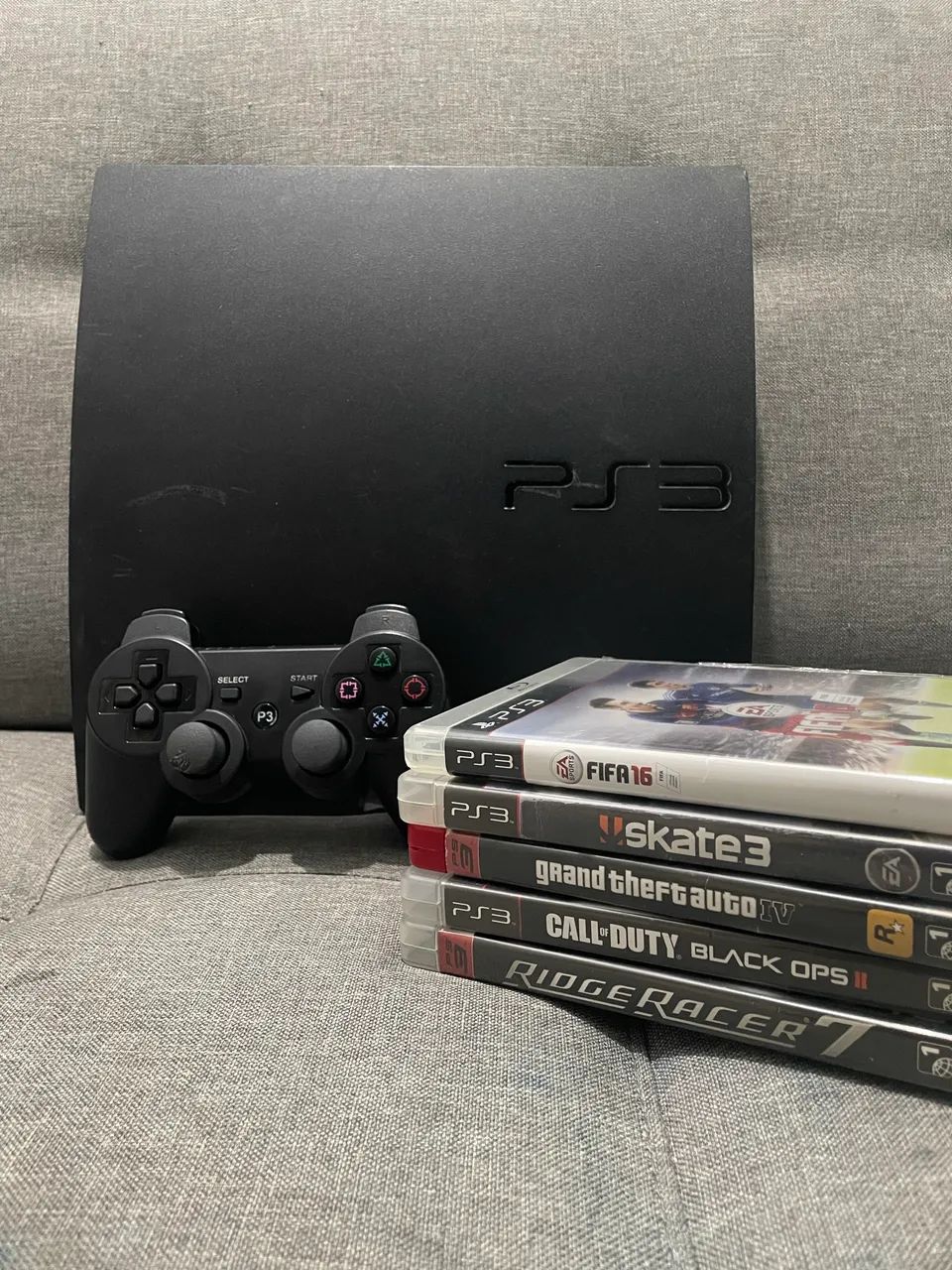 PS3 SLIM COM VÁRIOS JOGOS 