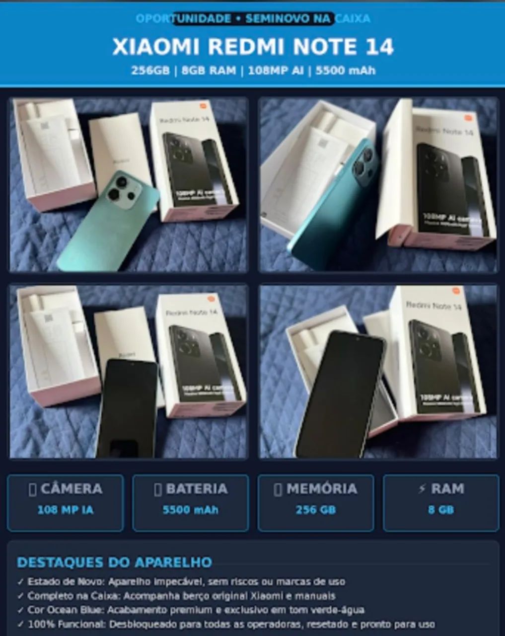 Xiomii semi novo 