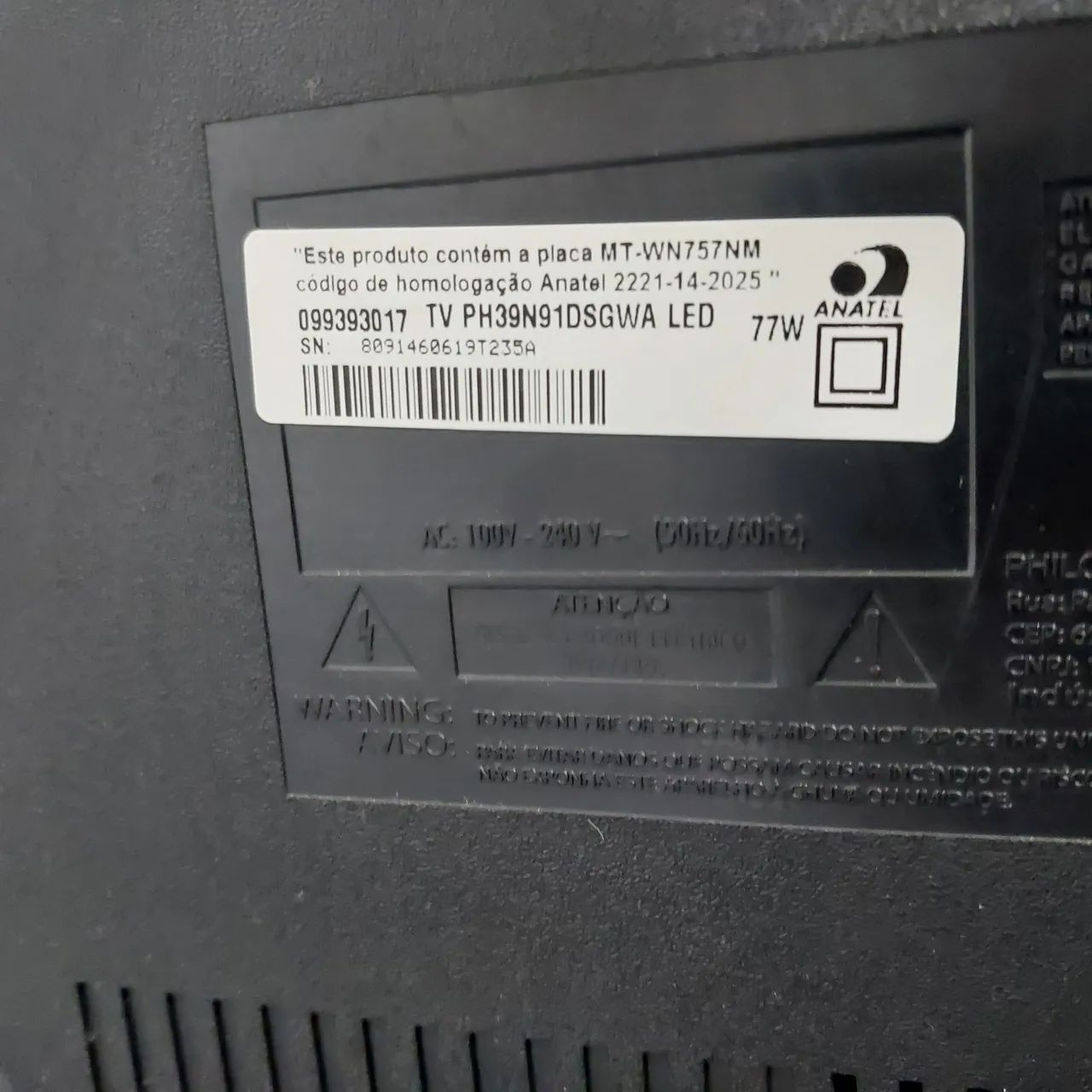 TV LED 39 POLEGADAS (SEM SMART TV) - Foto 2