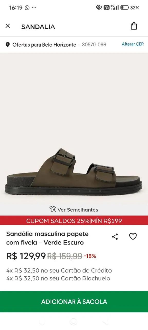 Sandália masculina  - Foto 3