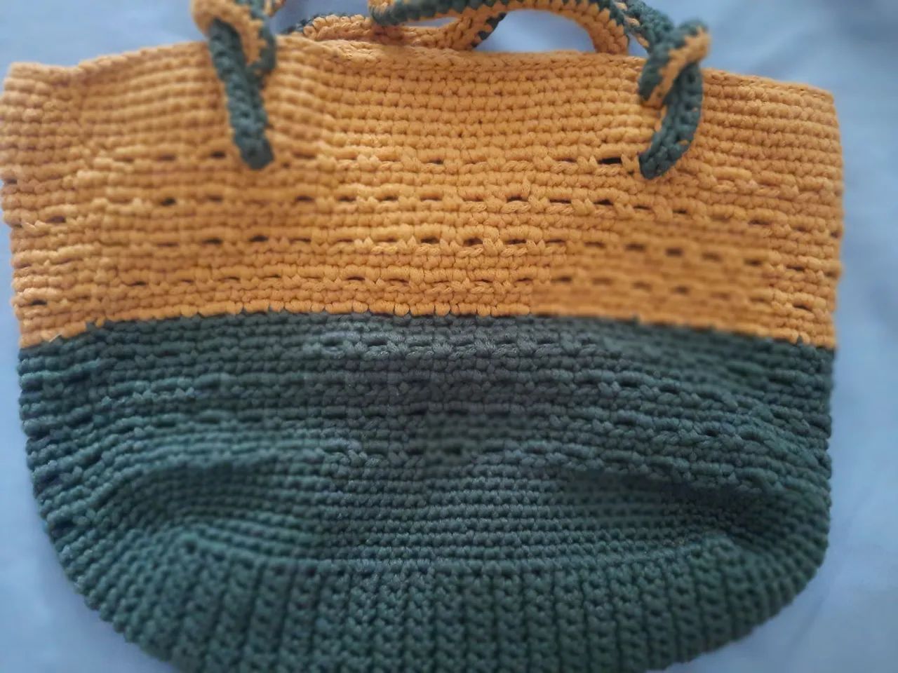 Bolsa de ombro em crochê artesanal. - Foto 4
