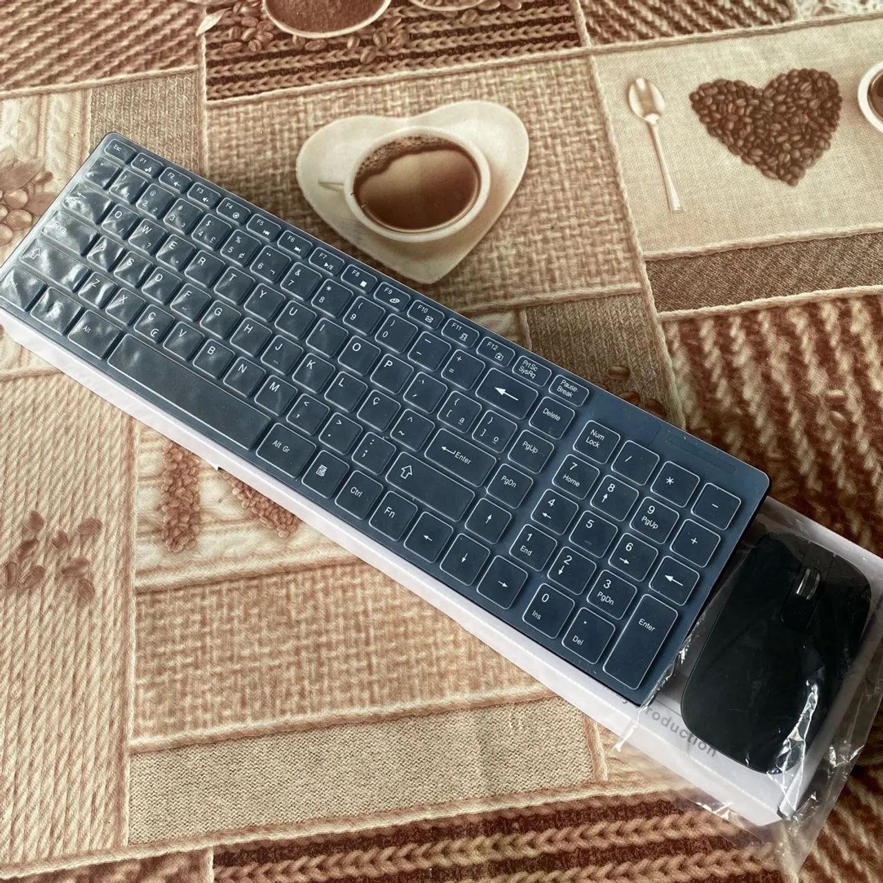 Teclado e mouse sem fio novo - Foto 2