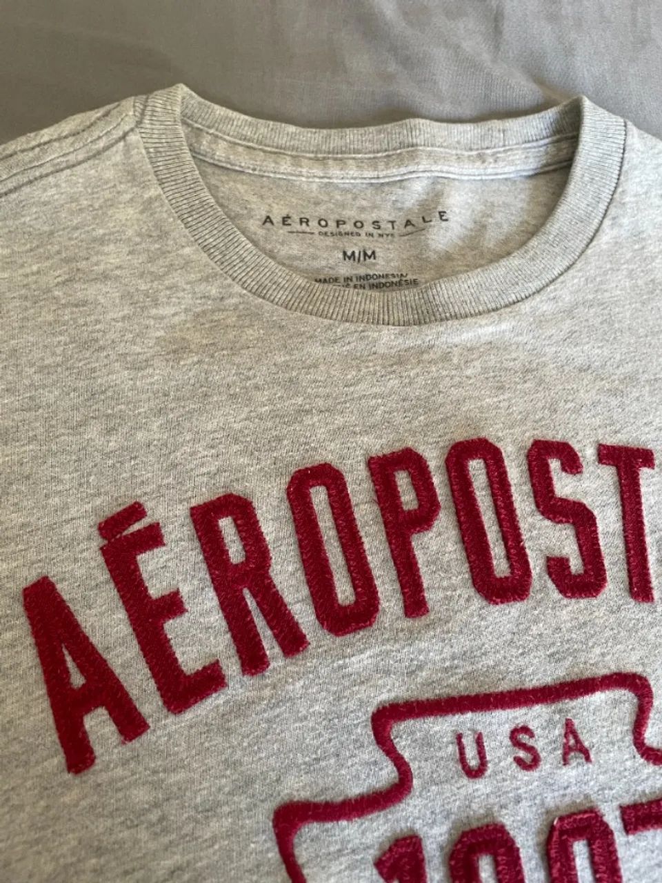 Camiseta Aeropostale cinza - Foto 2