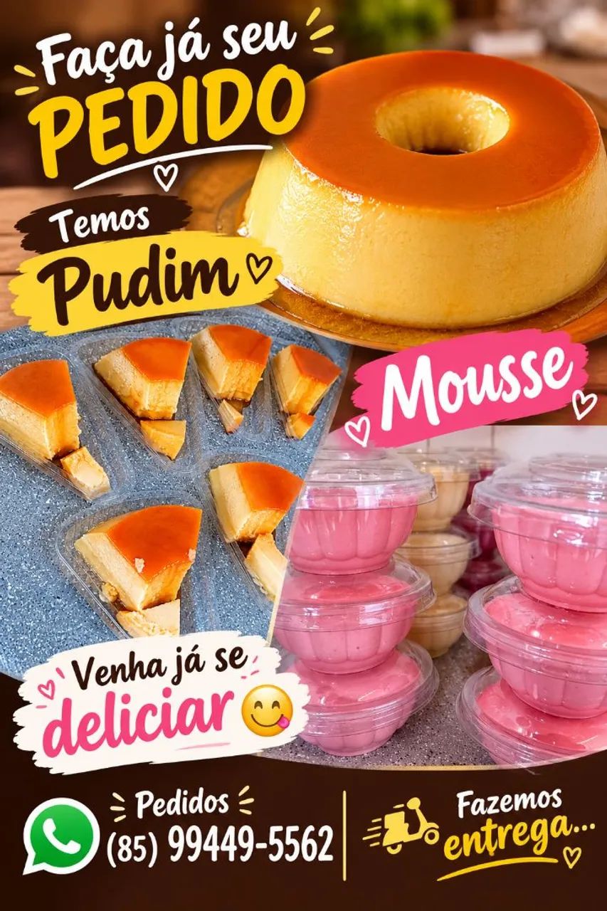Pudim-Mousse-Macarronada etc... - Foto 2