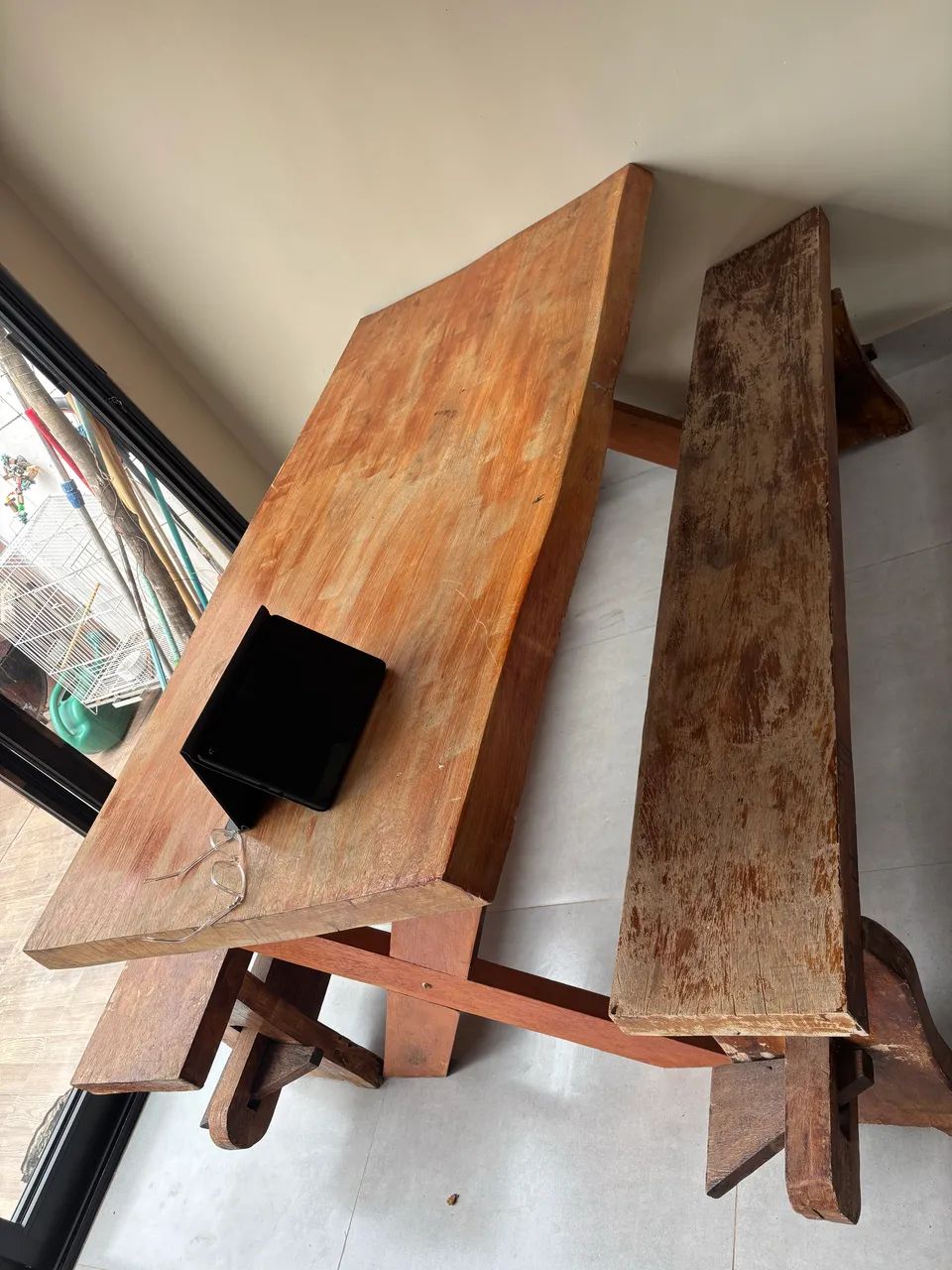 Mesa madeira maciça de 1,90 - Foto 3