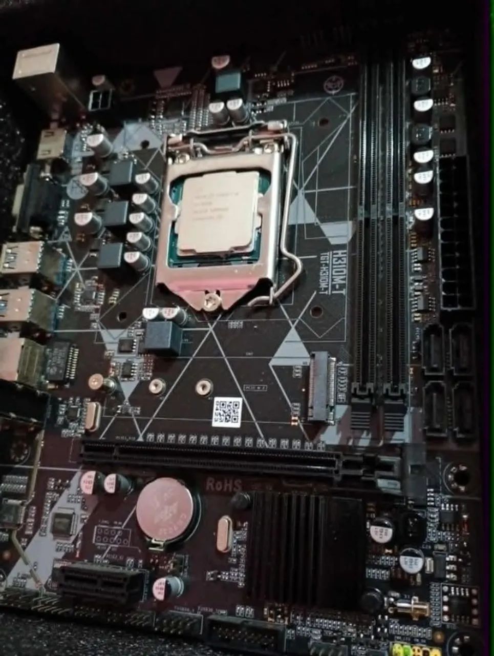 Processador Intel i5 8500 + Placa Mãe H310M-T DDR4