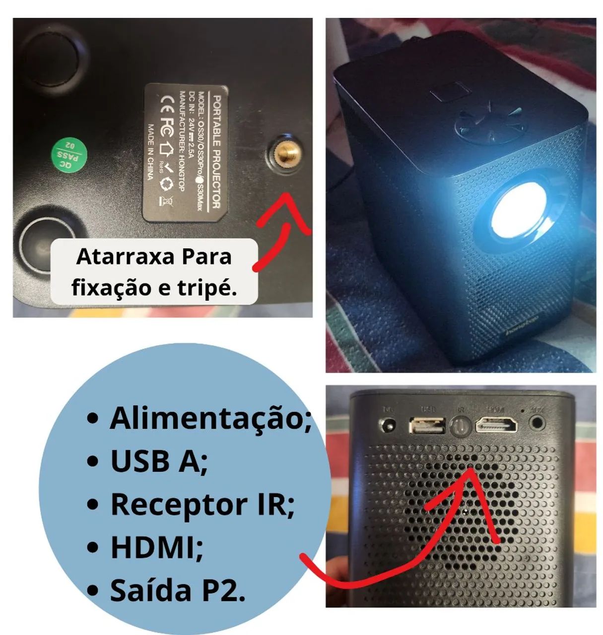 Projetor portátil S30MAX FullHD - Foto 3