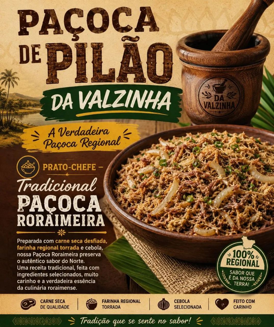 Paçoca de Pilão da Valzinha 
