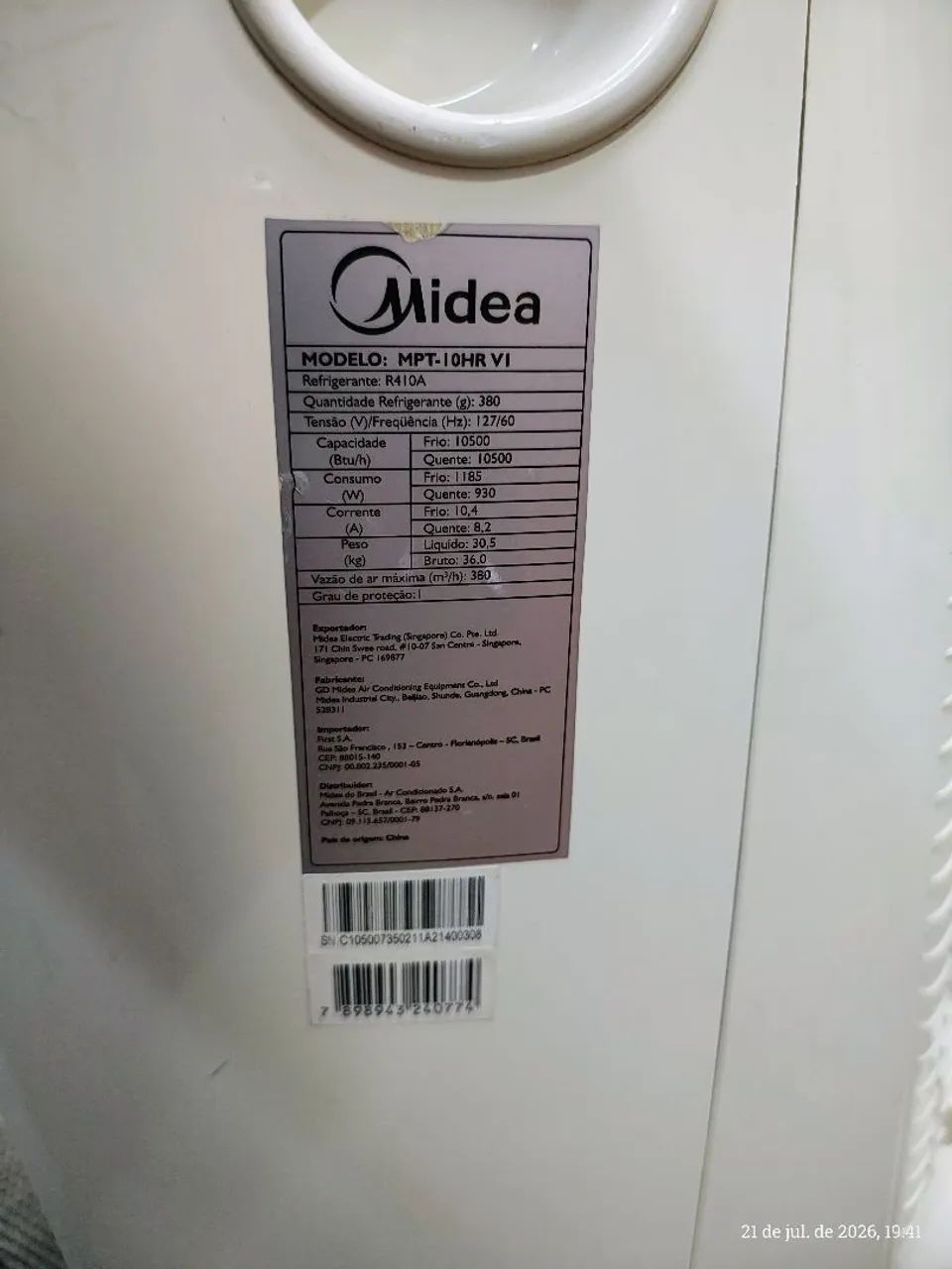 Ar Condicionado portátil Midea 110V - Foto 3