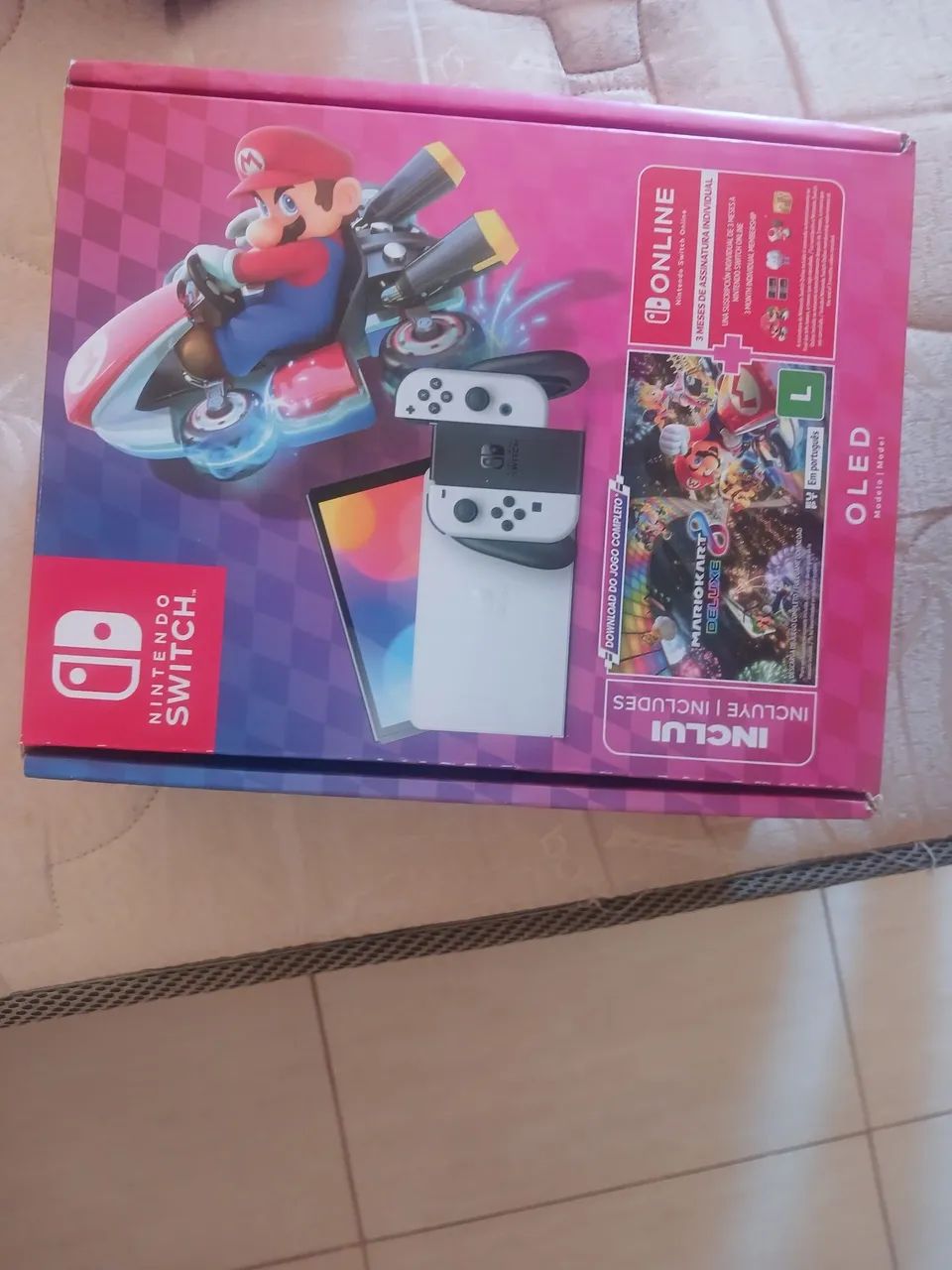 Nintendo switch oled bloqueado, sem jogos, micro sd128gb - Foto 2
