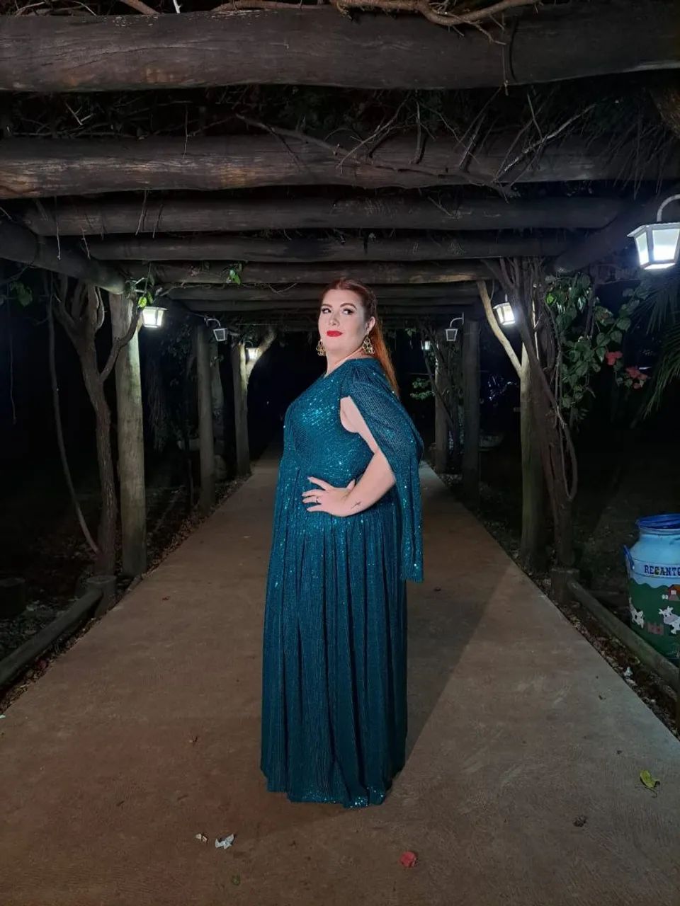 Vestido de festa Plus size verde - Foto 2