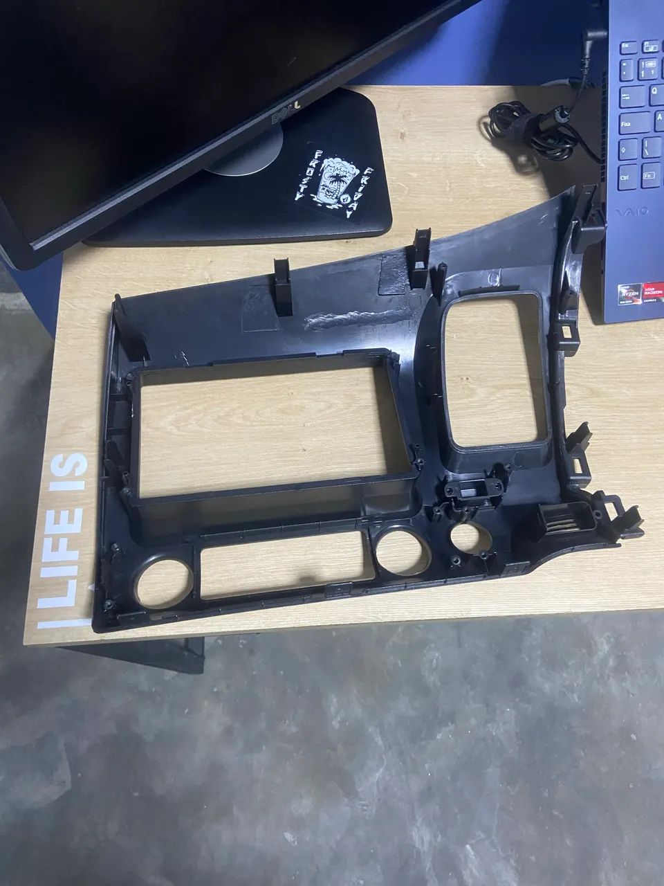 Moldura Civic G8 7 e 9 polegadas - Foto 2