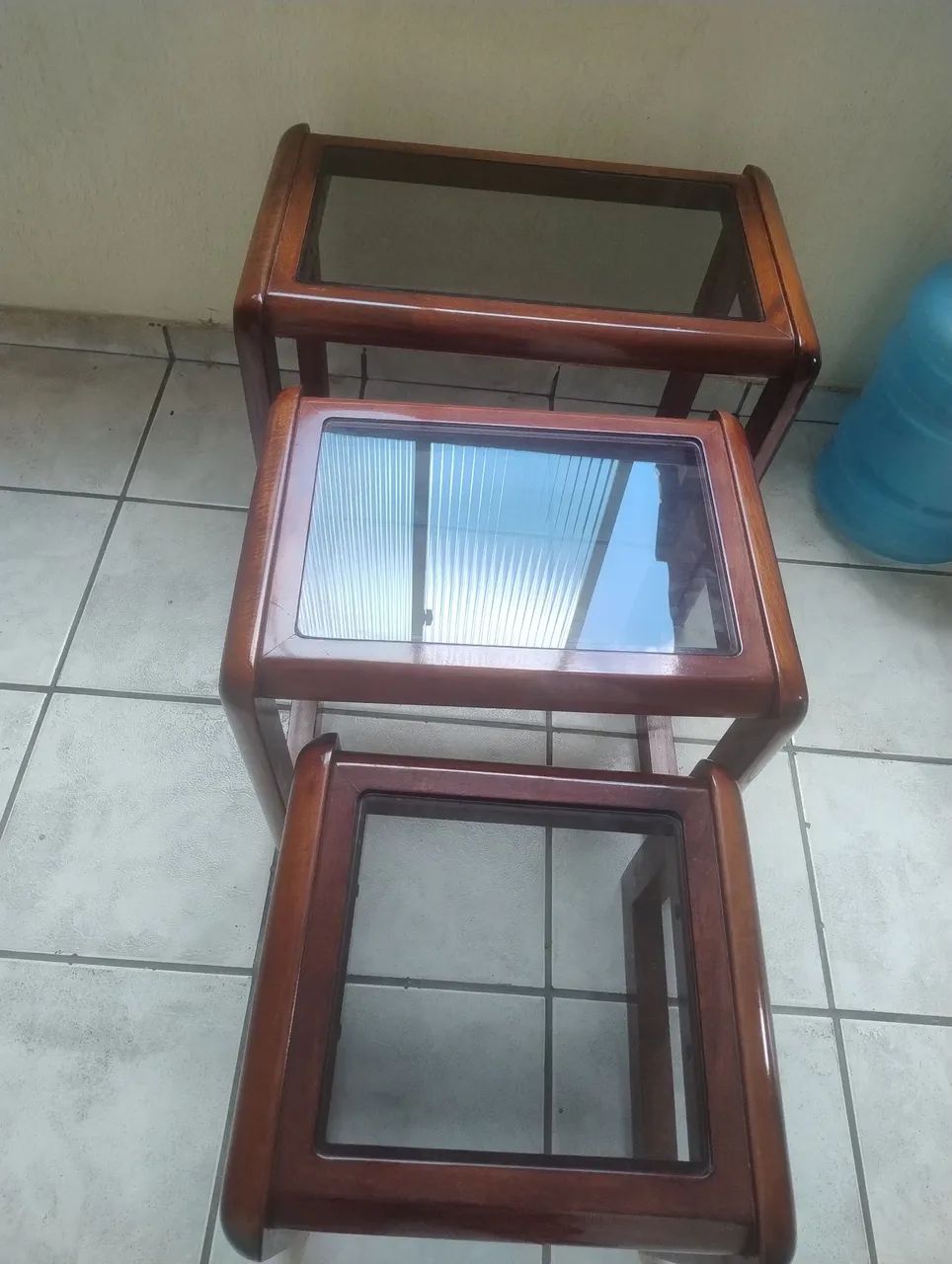 mesa de centro , conjunto com 3 - Foto 2