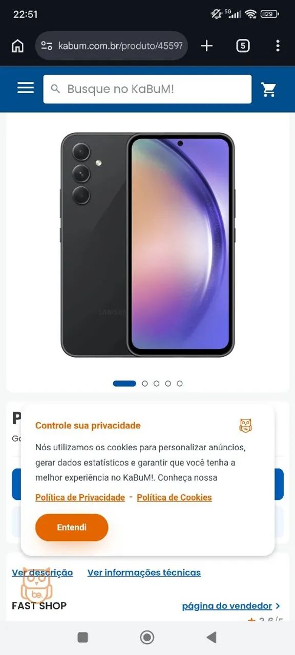 Celular Samsung A054