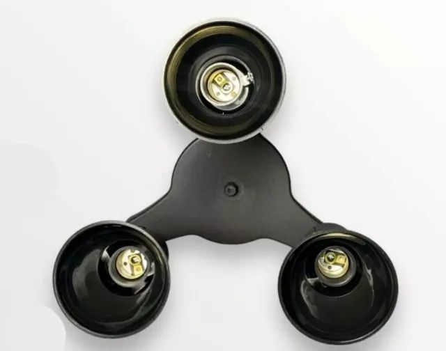 Spot Trilho 3 Lâmpadas Direcionáveis Preto