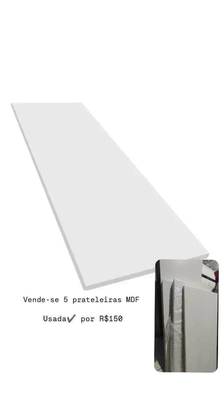 Vende-se 6 prateleiras em MDF