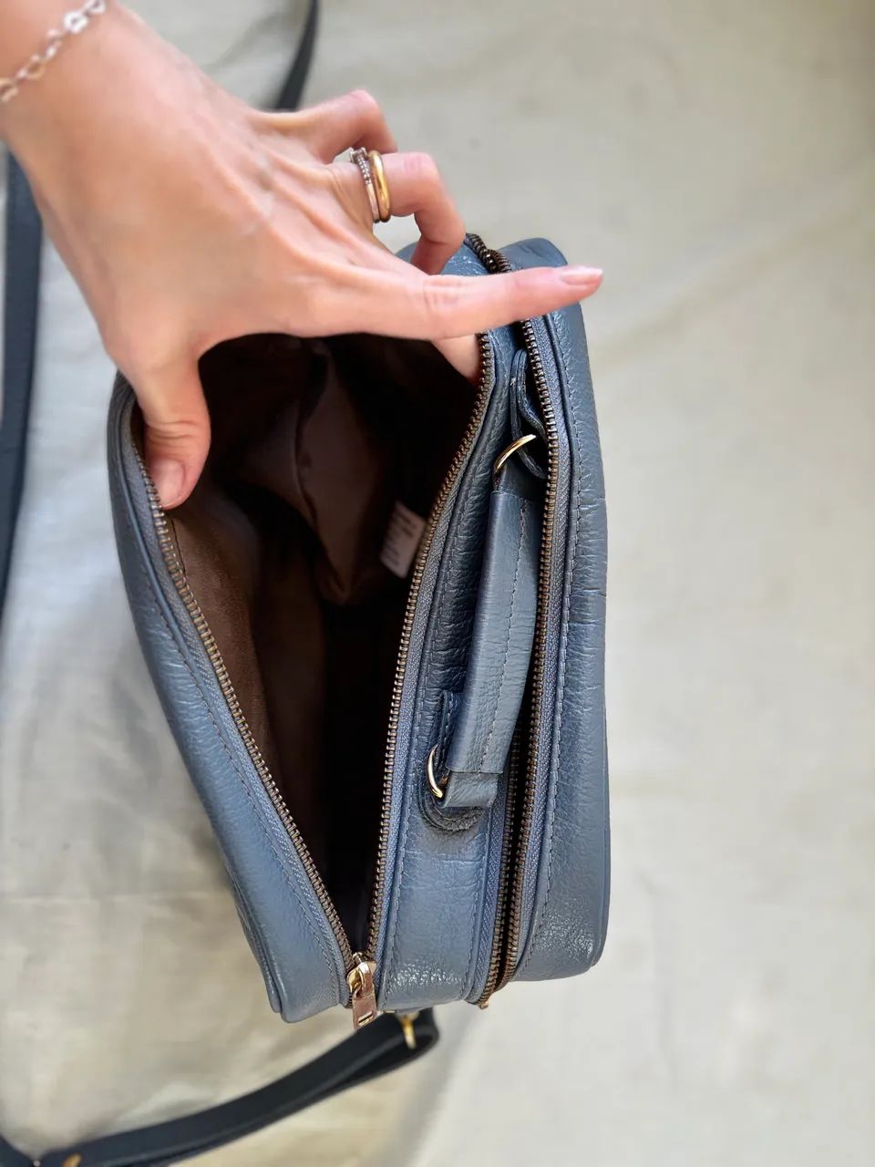 Bolsa de couro Constance 