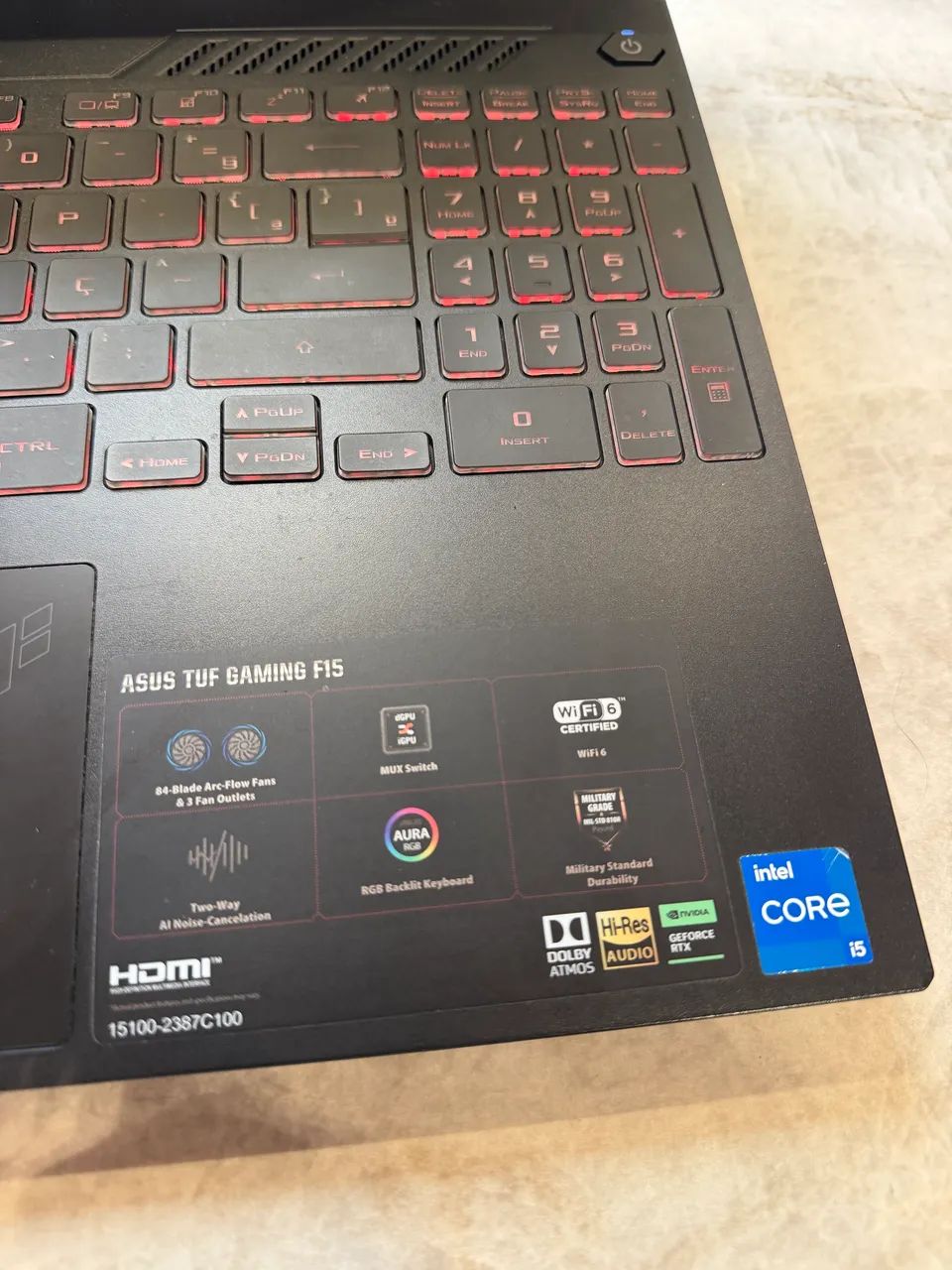 NOTEBOOK GAMER ASUS TUF GAMING F15  - Foto 2