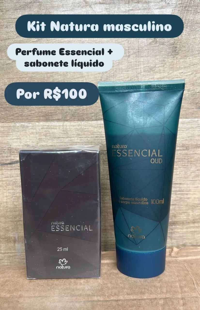 Kit natura perfume essencial e Sabonete Líquido