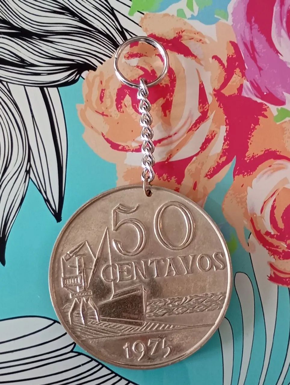 Chaveiro Antigo Moeda de Itú