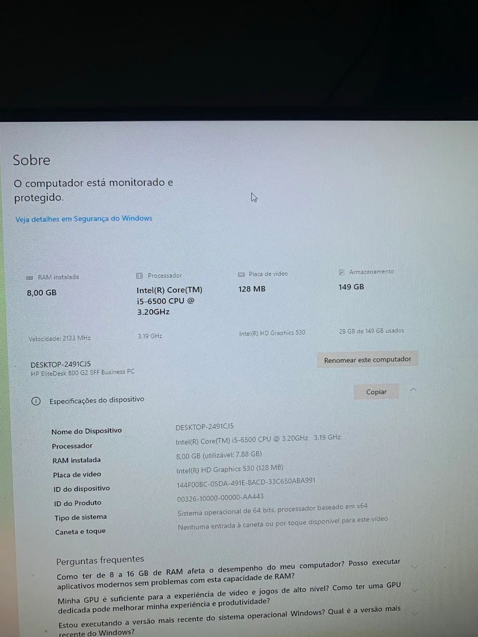 DESKTOP i5 6° GERAÇÃO DDR4 - Foto 3