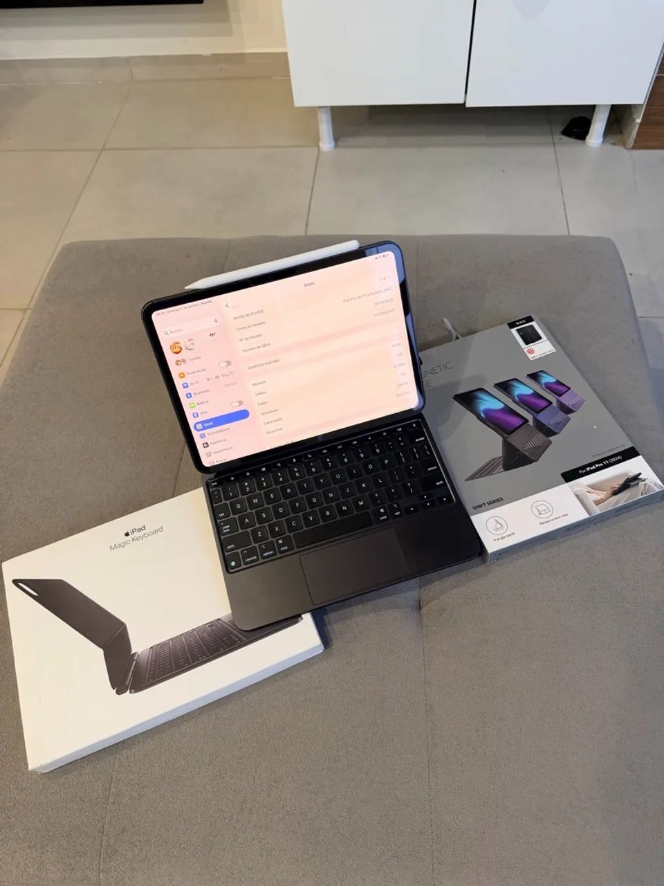 iPad Pro M4 256gb + Magic Keyboard + Pencil Pro - Tablets e E