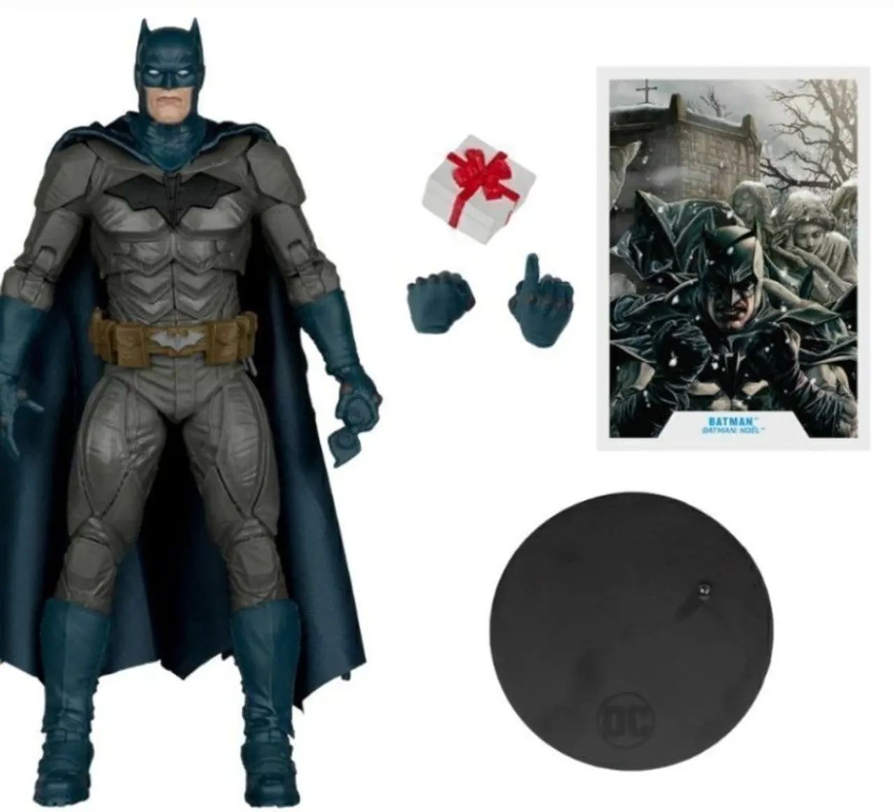 Action Figure Batman Noel (McFarlane DC Multiverse Platinum Edition) + HQ Capa Dura Panini - Foto 2