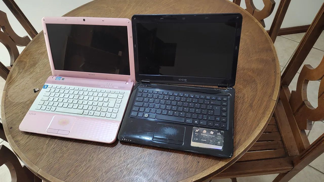2NOTEBOOKS SUCATA(CCE E SONY)