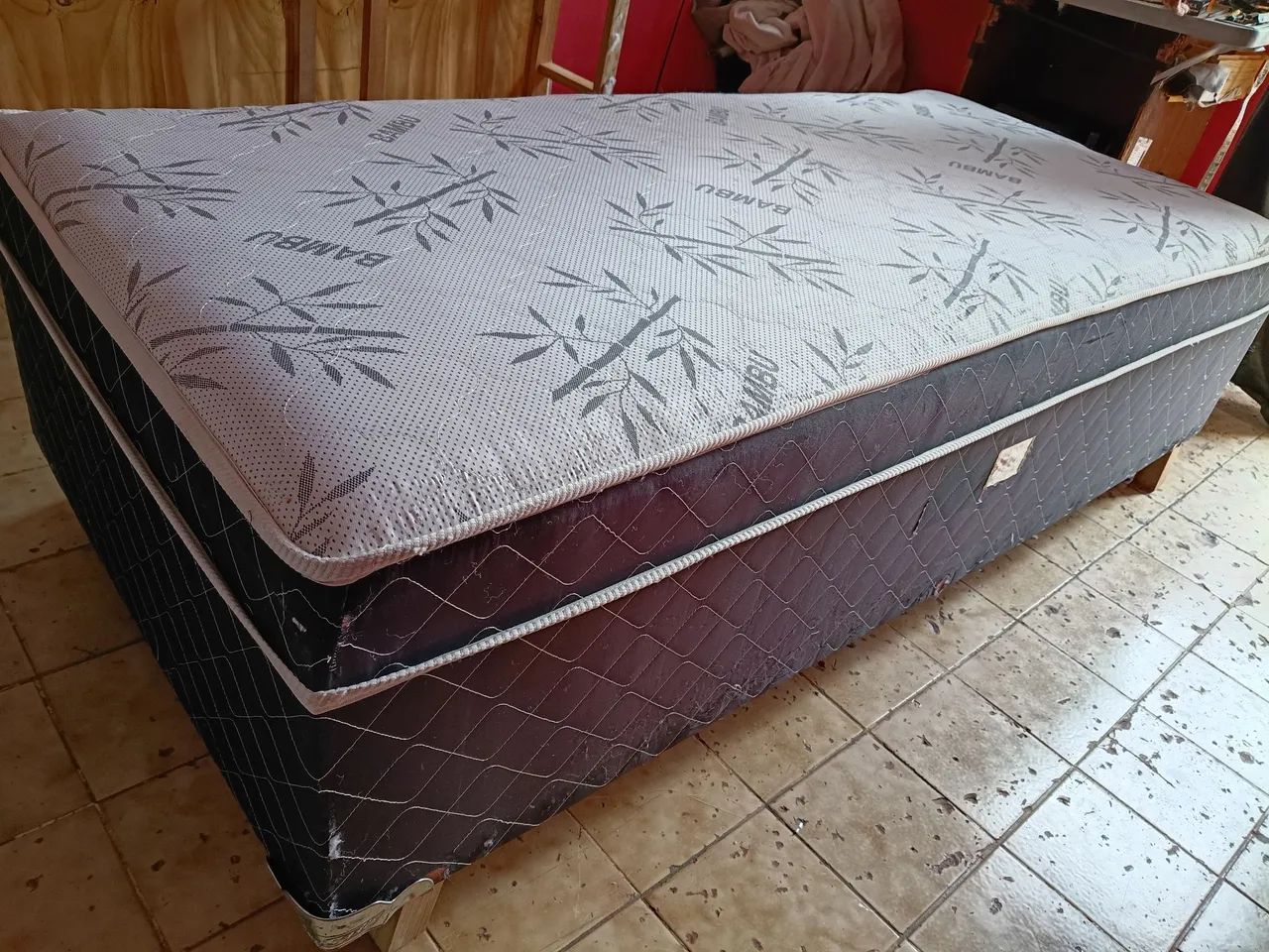Cama box solteiro conjugado....já tá higienizado  - Foto 4