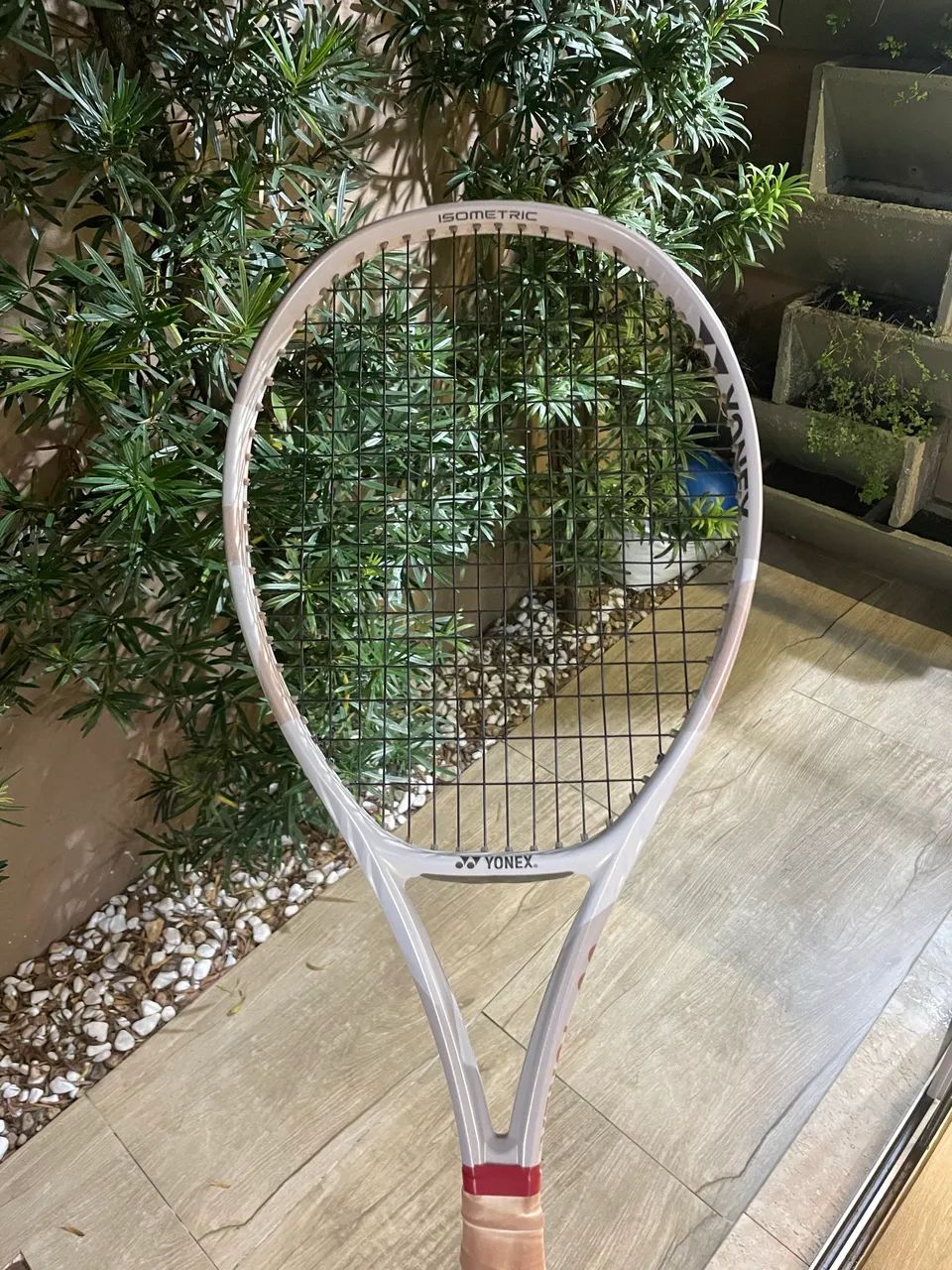 Raquete de tênis yonex vcore 98 sand beige 