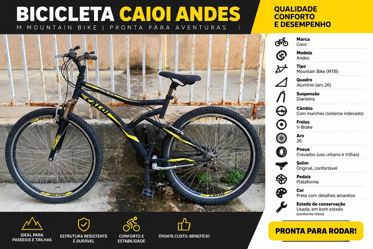 Bicicleta Caloi Aro 26  - Foto 3