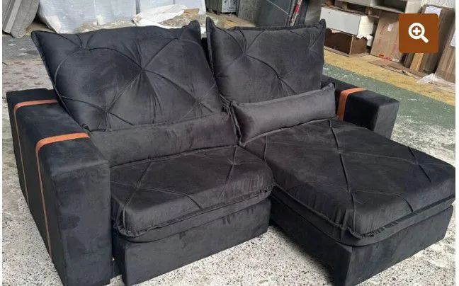 Sofá retrátil e reclinável 