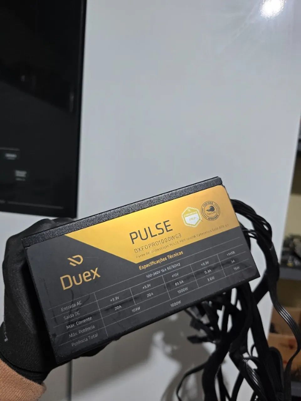 FONTE 1000W 80 PLUS GOLD FULL MODULAR DUEX - Foto 3