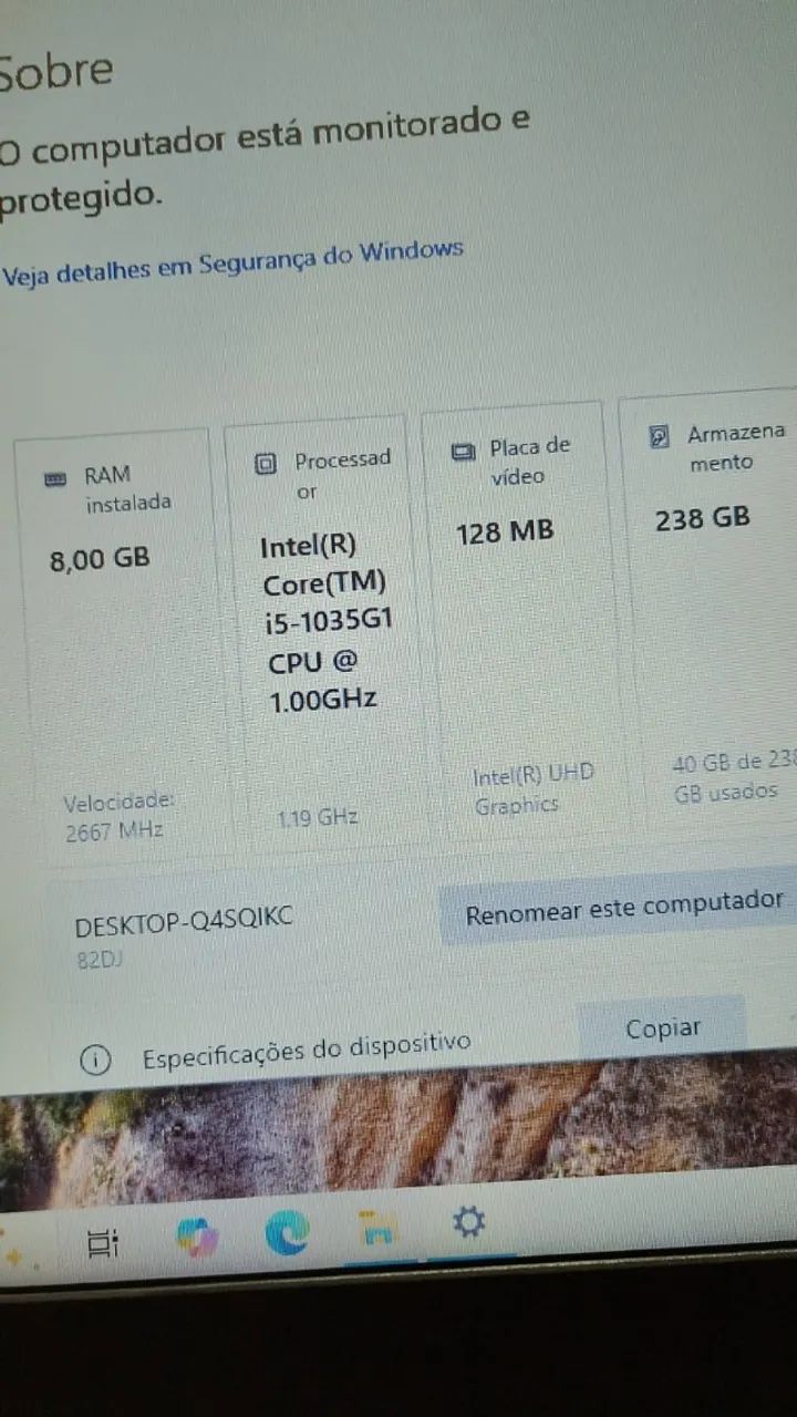 Notebook lenovo i5 decima com ssd (rapido) - Foto 2