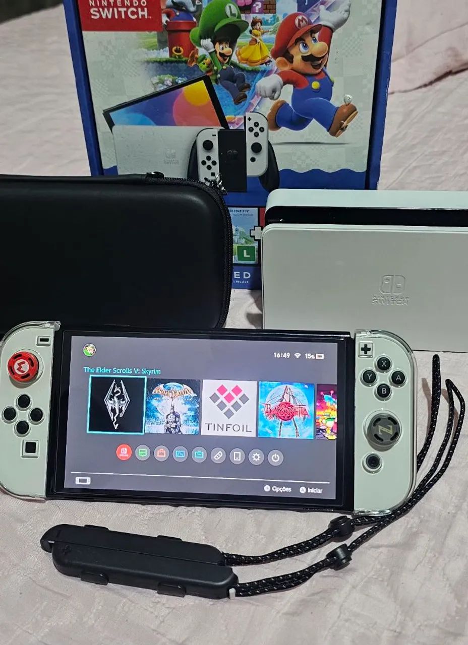 ? NINTENDO SWITCH OLED DESBLOQUEADO À VENDA!