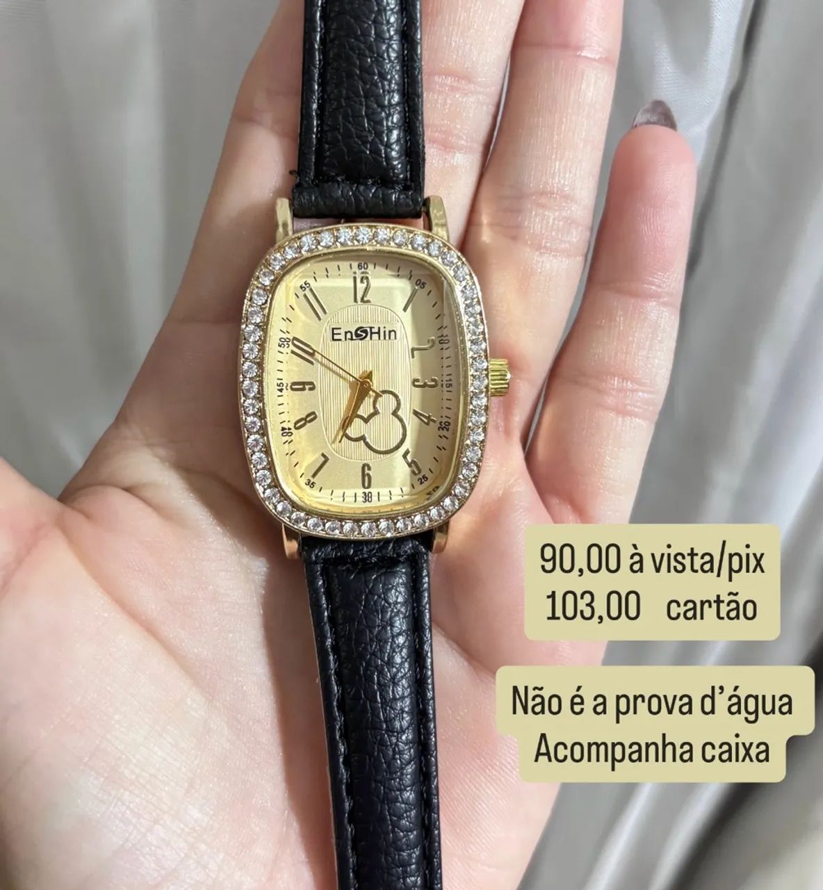 Relógio Feminino com Strass 