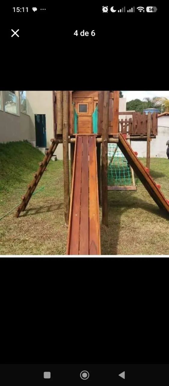 Playground completo com casinha suspensa  - Foto 5