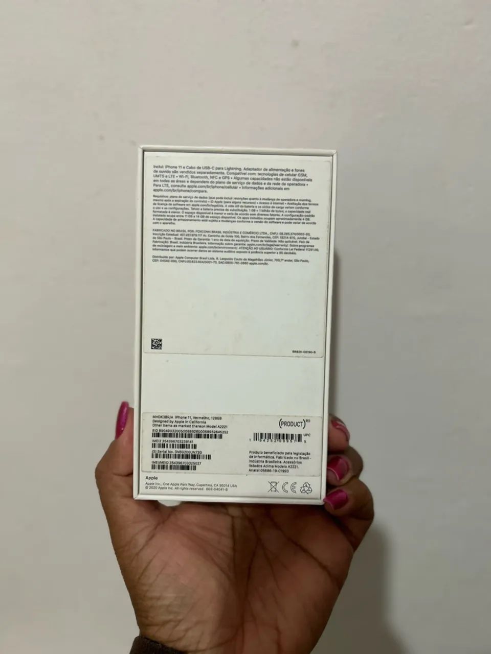 CAIXA VAZIA iPhone 11 vermelho - Foto 3