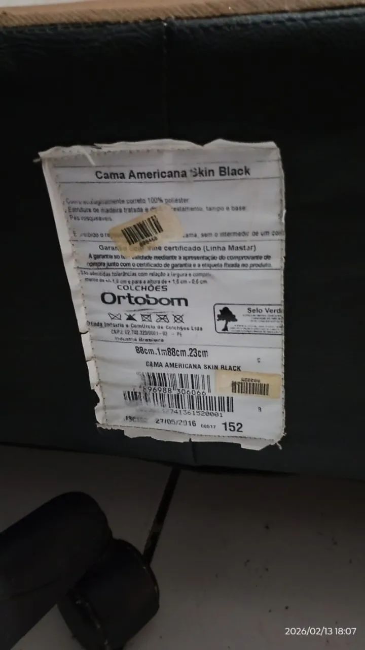 Base box solteiro ortobom + colchão ortobom - Foto 4