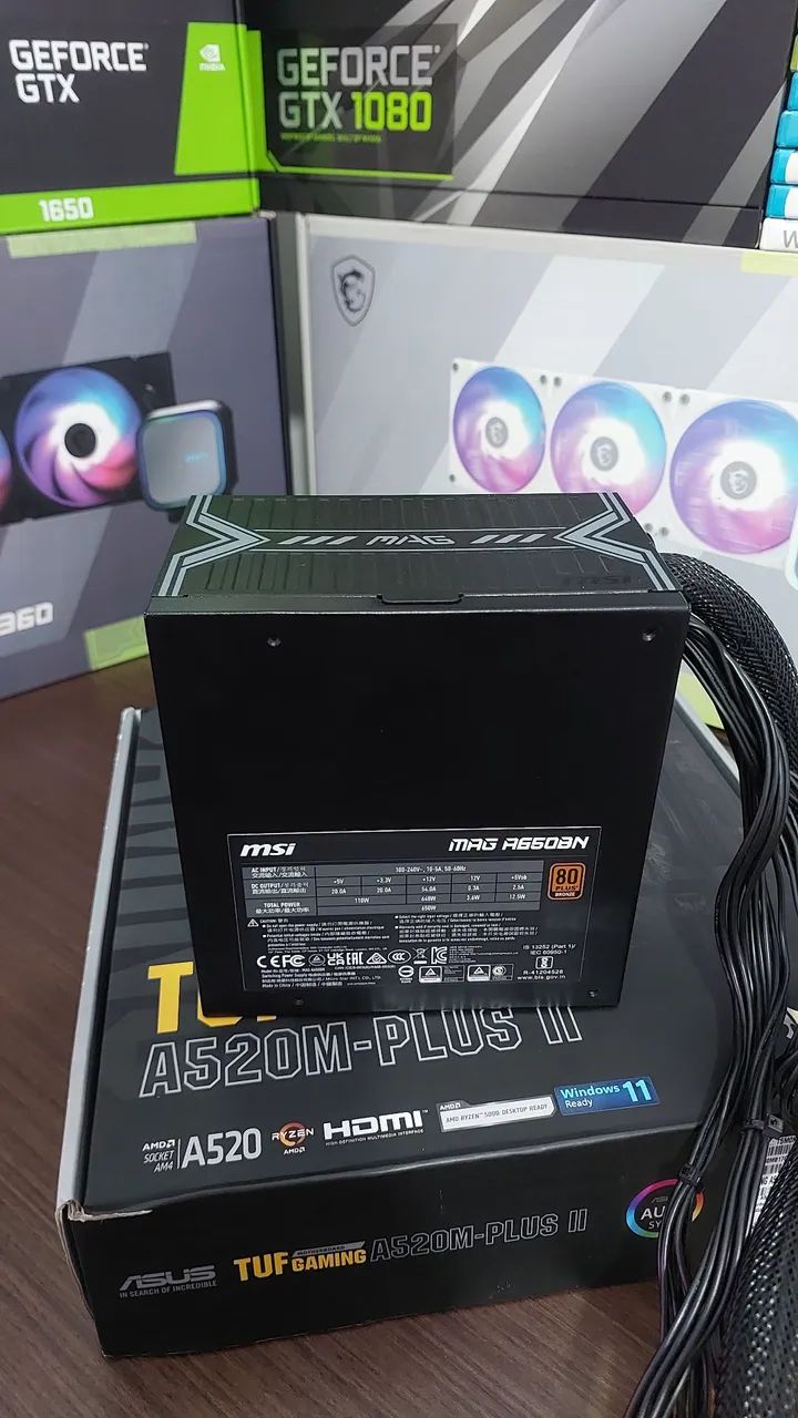 Fonte 650W MSI 80 Plus - Foto 2