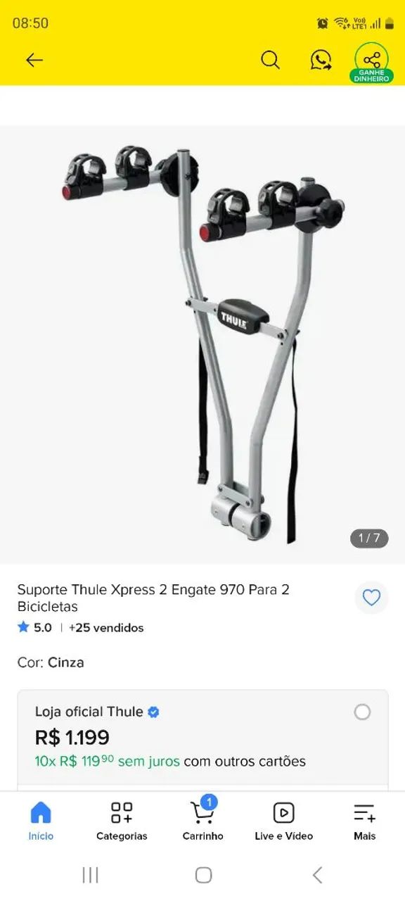 Suporte bicicleta engate thule  - Foto 4