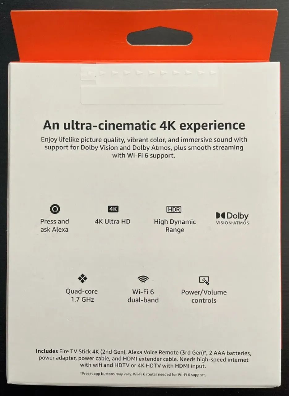 Fire Tv Stick 4k - Amazon - Novo e Lacrado na caixa. - Foto 5