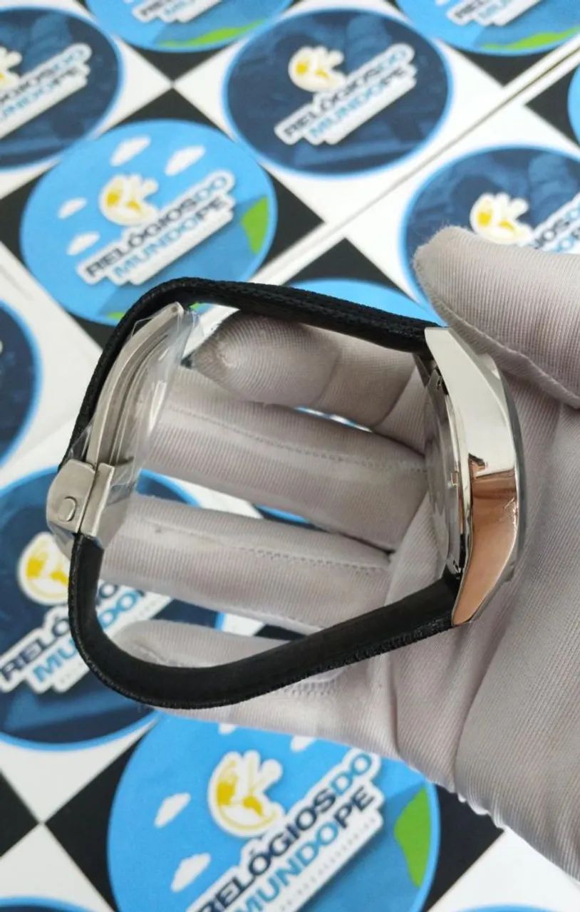 RELOGIO TG CARRERA CHNOGRAPH FUNDO PRETO - Foto 3