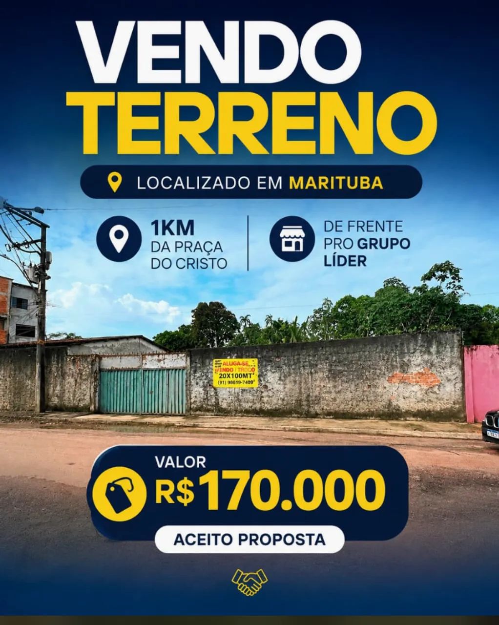 Vendo TERRENO EM MARITUBA PRÓXIMO DE TUDO 