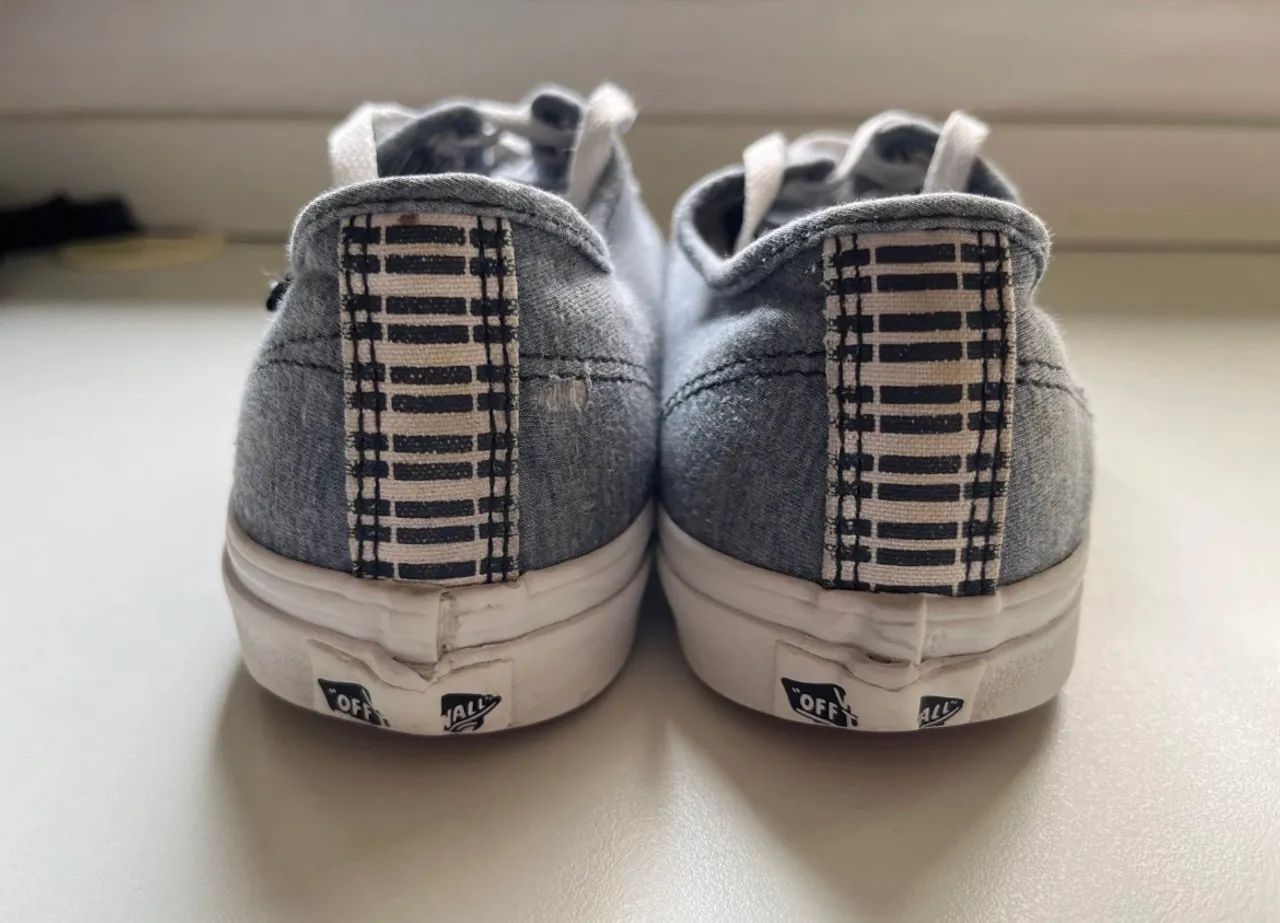 Tênis vans azul seminovo - Foto 4